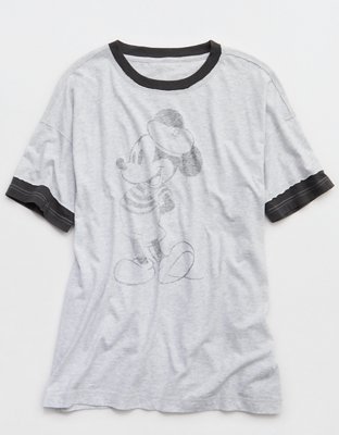 Aerie Mickey Mouse Crew Oversized Boyfriend T-Shirt