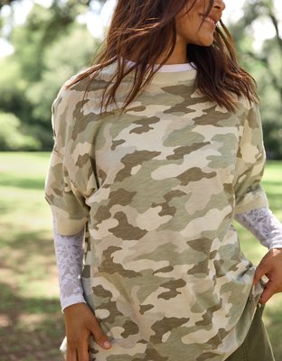 Aerie Crew Oversized Boyfriend T-Shirt