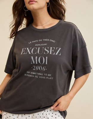 Aerie Crew Oversized Boyfriend T-Shirt