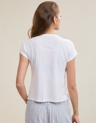 Aerie Pointelle Vintage T-Shirt