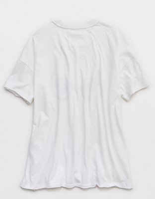 Женская футболка Aerie Oversized Crew Boyfriend, цвет: Белый, вариант 1 — фото 4