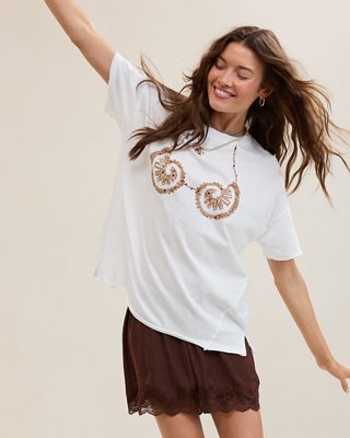 Женская футболка Aerie Oversized Crew Boyfriend, цвет: Белый, вариант 1 — фото 5