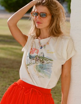 Aerie Oversized Crew Boyfriend T-Shirt