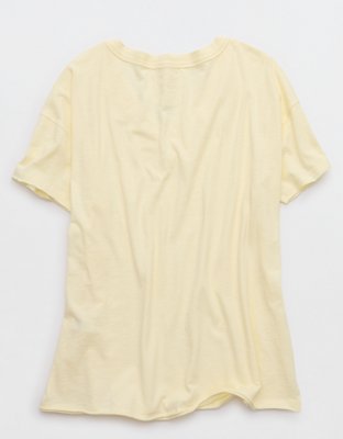 Aerie Short Sleeve V Neck Boyfriend T-Shirt