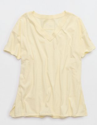 Aerie Short Sleeve V Neck Boyfriend T-Shirt