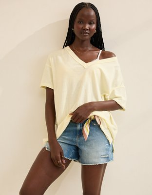 Aerie Oversized V-Neck Boyfriend T-Shirt