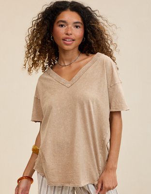 Aerie Oversized V-Neck Boyfriend T-Shirt