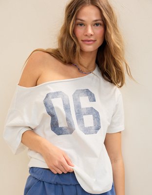 Aerie Off-The-Shoulder Relaxed Tee