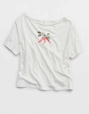Aerie Off-The-Shoulder Relaxed Tee