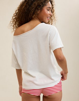 Aerie Off-The-Shoulder Relaxed Tee