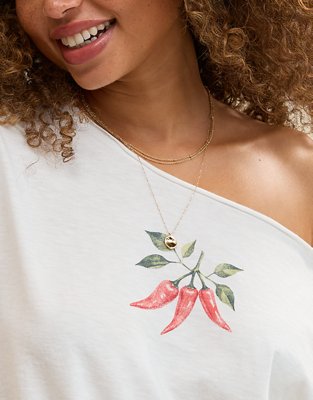 Aerie Off-The-Shoulder Relaxed Tee