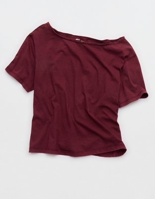 Aerie Off-The-Shoulder Relaxed Tee