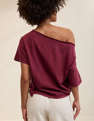 Aerie Off-The-Shoulder Relaxed Tee