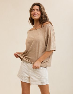 Aerie Off-The-Shoulder Relaxed Tee