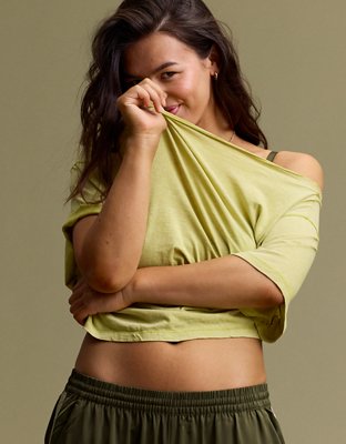 Aerie Off-The-Shoulder Relaxed T-Shirt