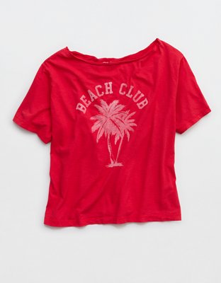 Aerie Off-The-Shoulder Relaxed Tee