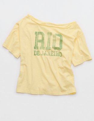 Aerie Off-The-Shoulder Relaxed Tee