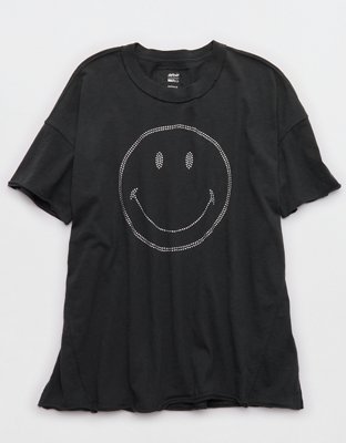 Aerie | Smiley® Oversized Crew Boyfriend T-Shirt