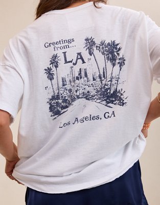 American Eagle Aerie Oversized Crew Boyfriend T-Shirt
