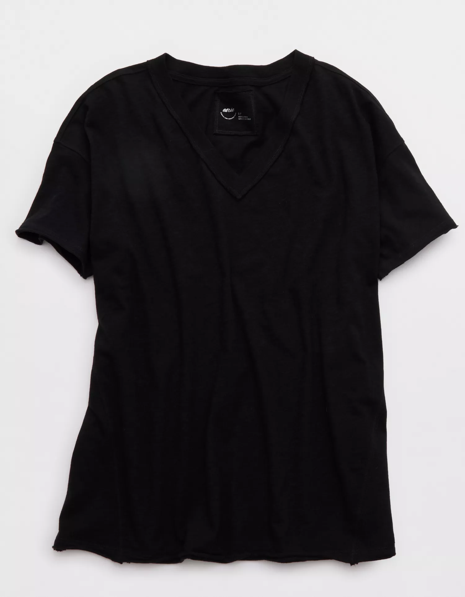 Aerie Oversized V-Neck Boyfriend T-Shirt - thumbnail 3