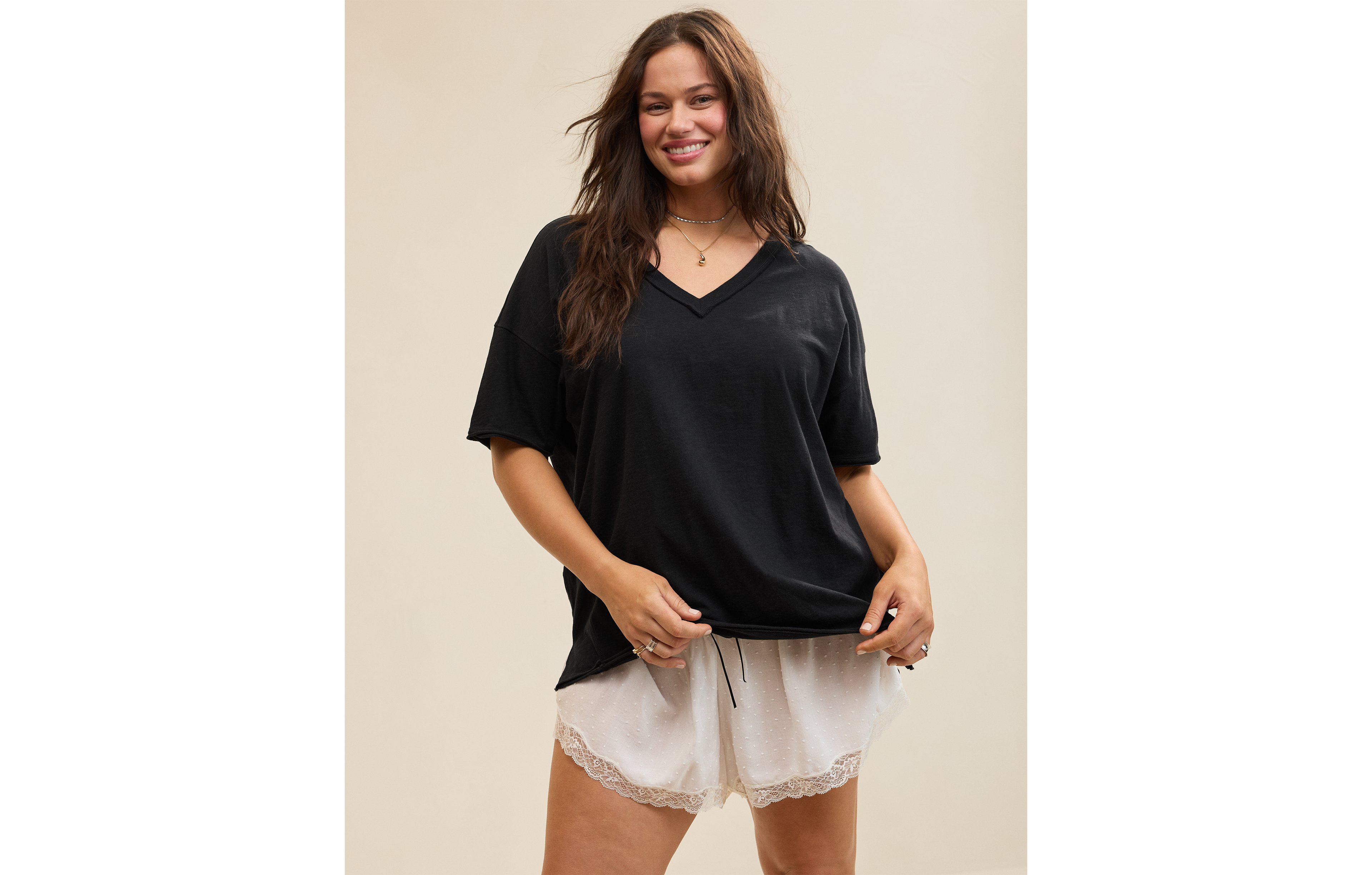 Aerie Oversized V-Neck Boyfriend T-Shirt
