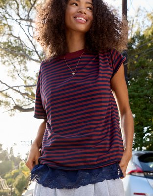 Aerie Oversized Crew Boyfriend T-Shirt