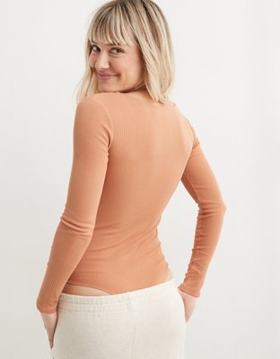 Aerie Ribbed Scoop Neck Bodysuit