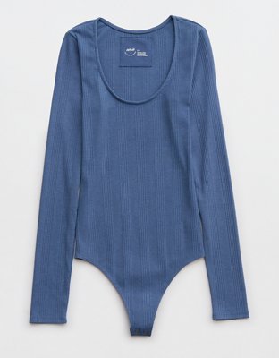 Aerie Ribbed Scoop Neck Bodysuit