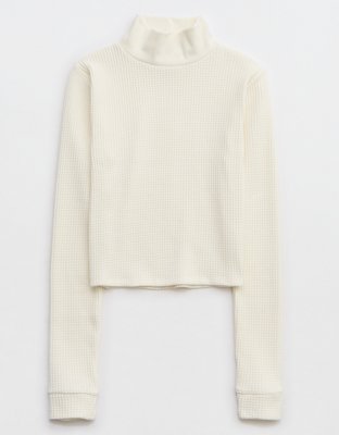 Aerie Blizzard Waffle Mockneck T-Shirt