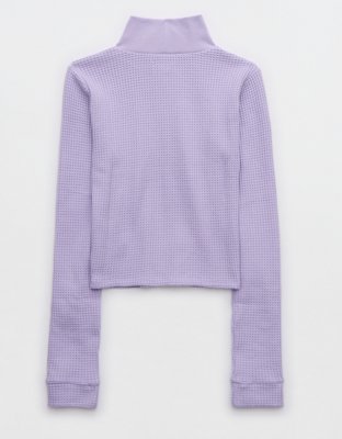 Aerie Blizzard Waffle Mockneck T-Shirt
