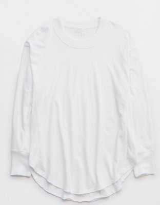 Aerie Smocked Long Sleeve T-Shirt