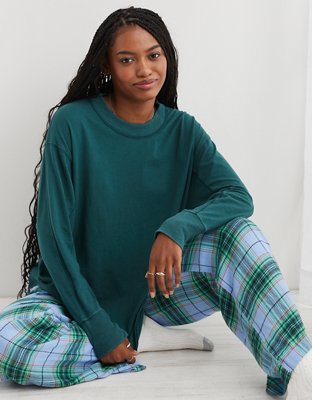 Aerie Long Sleeve Oversized Boyfriend T Shirt