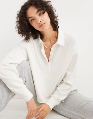 OFFLINE By Aerie Wow! Waffle Oversized T-Shirt