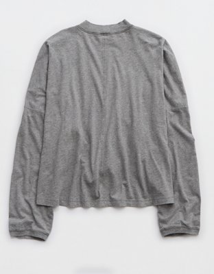 Aerie Cozy Long Sleeve Mockneck T-Shirt