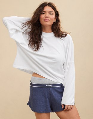 Aerie Cozy Long Sleeve Mockneck T-Shirt