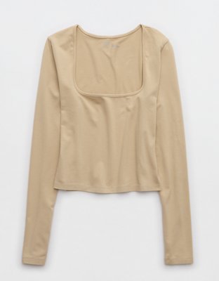 Aerie Chill Up T-shirt Cortada Manga Larga