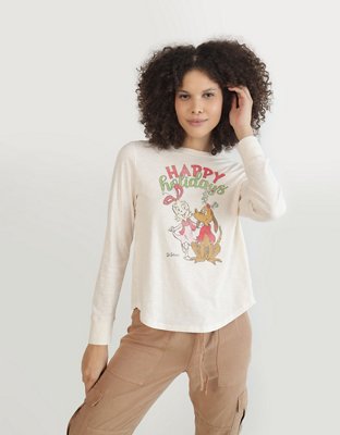 Aerie Cindy Lou Long Sleeve Graphic T-Shirt