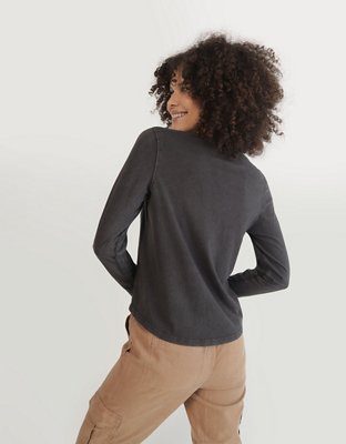T-shirt de mangas largas con gráfico Aerie