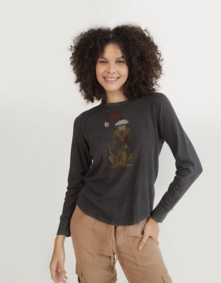 T-shirt de mangas largas con gráfico Aerie