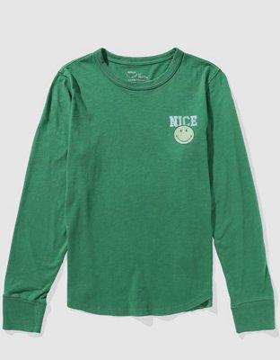 Aerie Long Sleeve Graphic T-Shirt