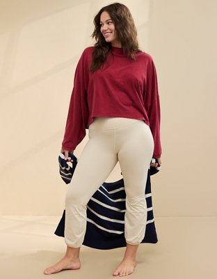 T-shirt à col cheminée et manches longues douillet Aerie