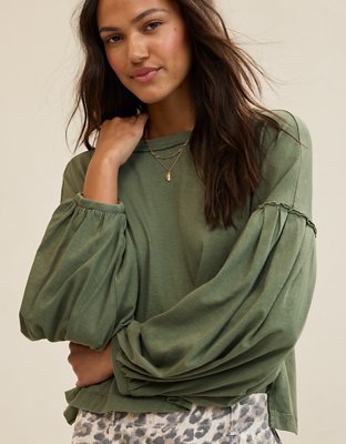 Aerie Slouchy Balloon Sleeve T-Shirt
