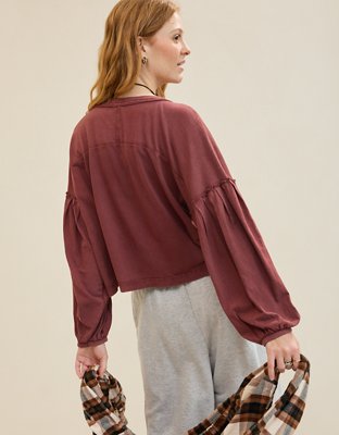 Aerie Slouchy Balloon Sleeve T-Shirt