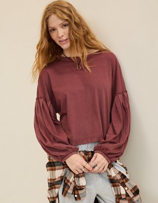 Aerie Slouchy Balloon Sleeve T-Shirt