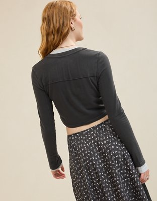 Aerie Happy Snit Cardi T-Shirt
