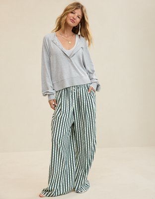 Aerie Happy Snit Henley T-Shirt