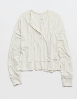 Aerie Happy Snit Henley T-Shirt