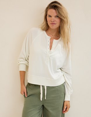 T-shirt henley Happy Snit Aerie