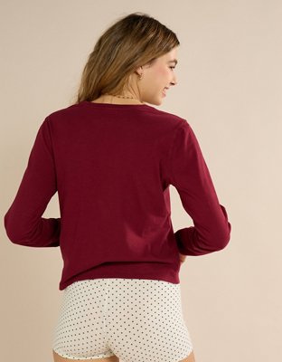 Aerie Long Sleeve Vintage T-Shirt