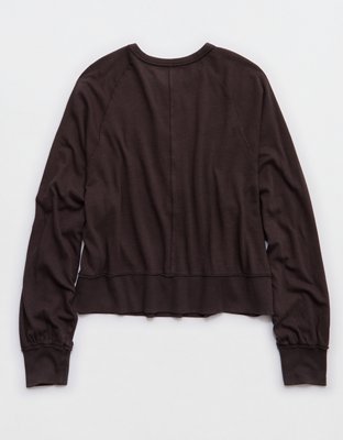 Aerie Happy Snit Henley T-Shirt